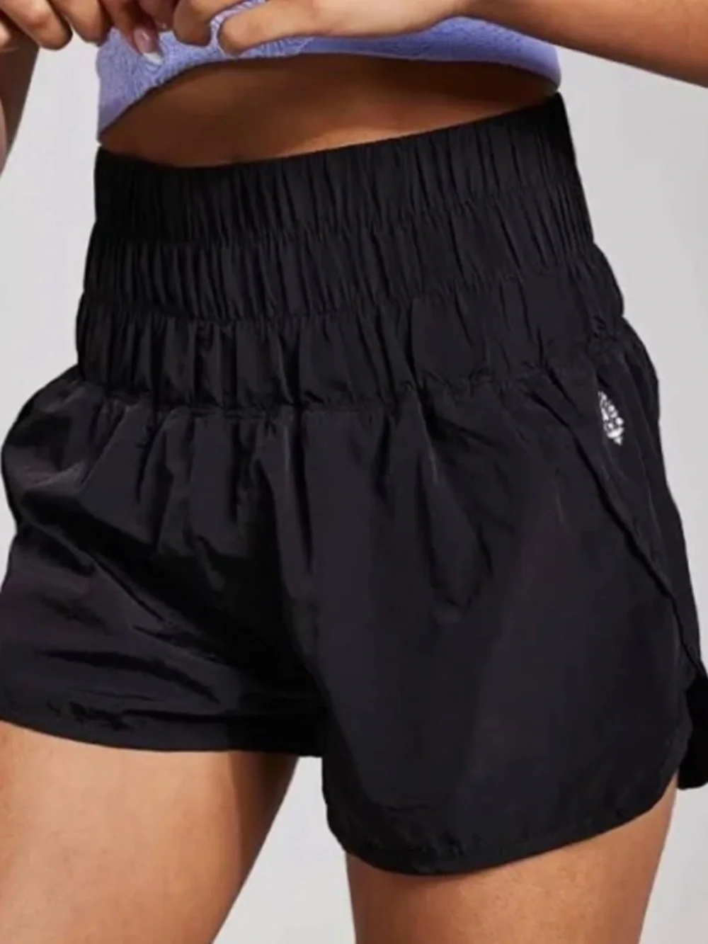 Free People The Way Home Black Shorts Workout Gym Athletic Medium Women Track